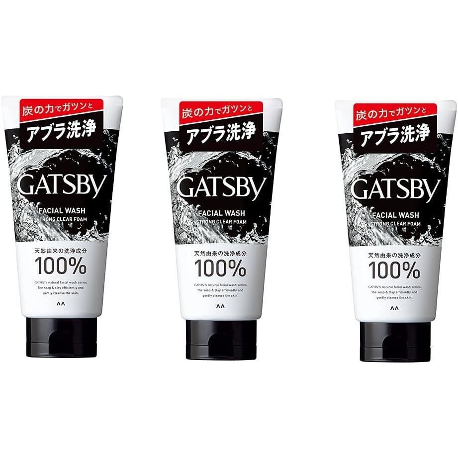 Gatsby Facial Wash Strong Clear Foam x 3 Piece Set