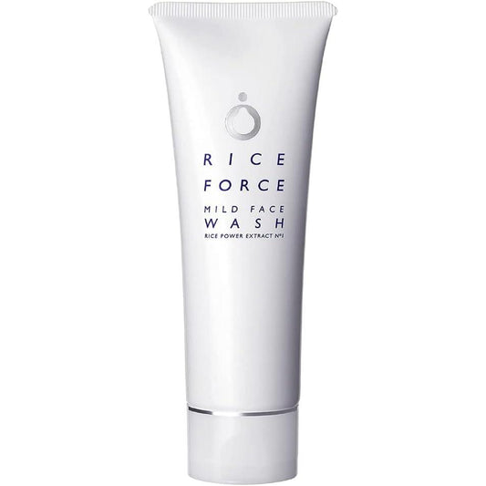 Rice Force Official Mild Face Wash (4.2 oz (120 g) / Fragrance Free, Facial Cleansing, Moisturizing (Rice Power No.1), Amino Acid, Weak Acid, Sensitive Skin, Dry Skin (RICEFORCE)