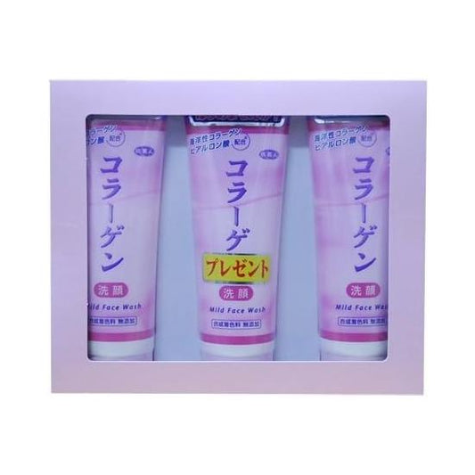 Azuma Corporation's Collagen Face Wash Cream Set of 3 bottles at a reasonable price of 2 bottles