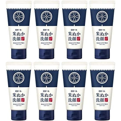 Rosette Edo Rubbed Rice Bran Face Wash, 4.2 oz (120 g) x 8 Packs