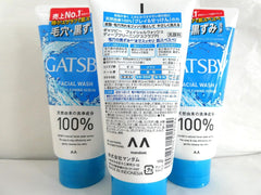 Gatsby Facial Wash Deep Cleaning Scrub Set of 3