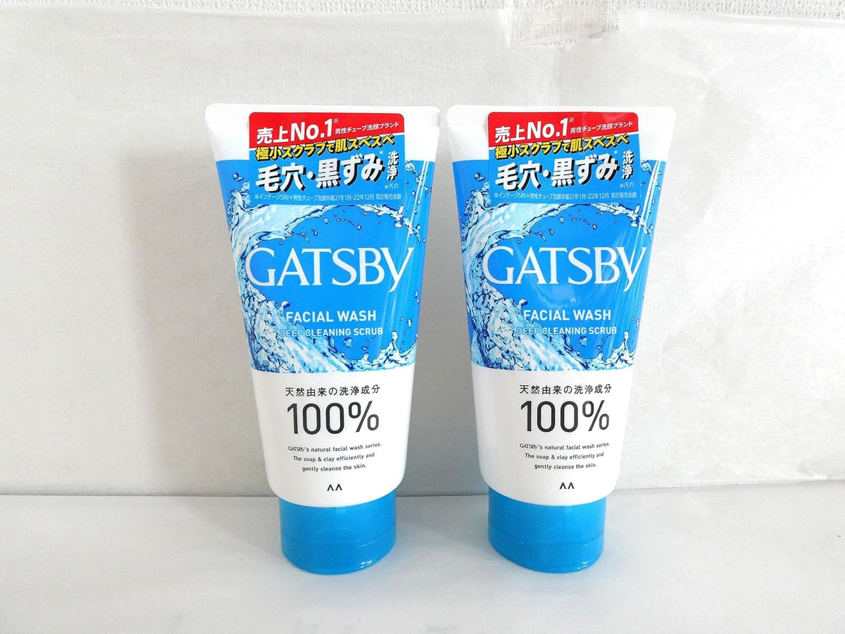 Gatsby Facial Wash Deep Cleaning Scrub Set of 2