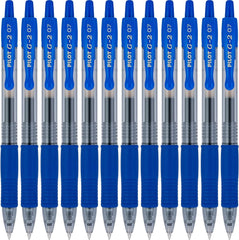 G2 Gel Roller Ball Pen, Retractable, Refillable, Blue Ink, 0.7mm Fine, Dozen (並行輸入品)