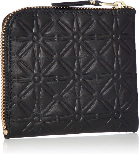 Coin Purse Classic Embossed Pattern A SA310EA Black Parallel Import