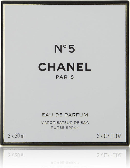 Chanel Eau De Parfum No. 5 EDP 0.7 fl oz (20 ml) x 3 Bottles