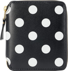 SA2100PD Black 2-fold Wallet with Polka Dots Black, Black