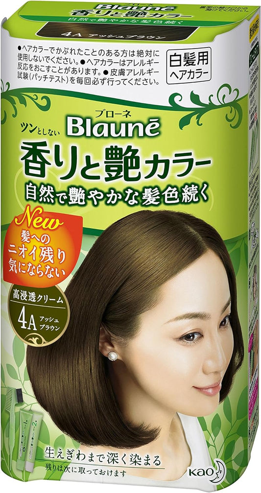 BRONET AROMA AND GLOSSY COLOR CREAM 4A Ash Brown Quasi-drugs One (1)