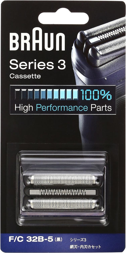 Genuine Product Brown Shaver Series 3 F/C32B-5 with Integrated Mesh Blade and Inner Blade Cassette, Black