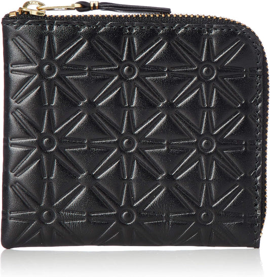 Coin Purse Classic Embossed Pattern A SA310EA Black Parallel Import