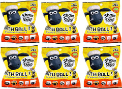 Shaun the Sheep Bath Salt, Popping Mascot Bath Ball 3, Set of 6