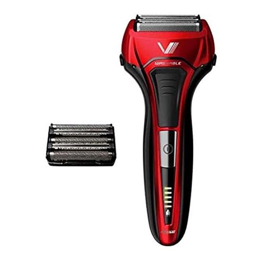 IZUMI IZF-V579-R-EA Electric Shaver, Solid Series, 5 Blades, Reciprocating Type, Wash Body, Red (Replacement Blade + 1 Piece)