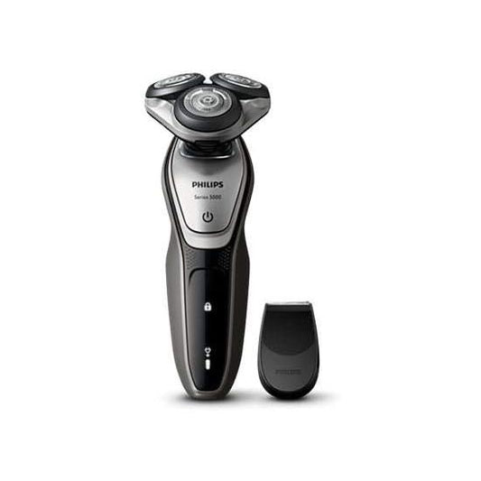 Philips S5216/06 Men's Shaver (Black Metallic Chrome/Silver/Black) PHILIPS SHAVER SERIES 5000 (5000 Series) Wet   Dry Rotating Blade