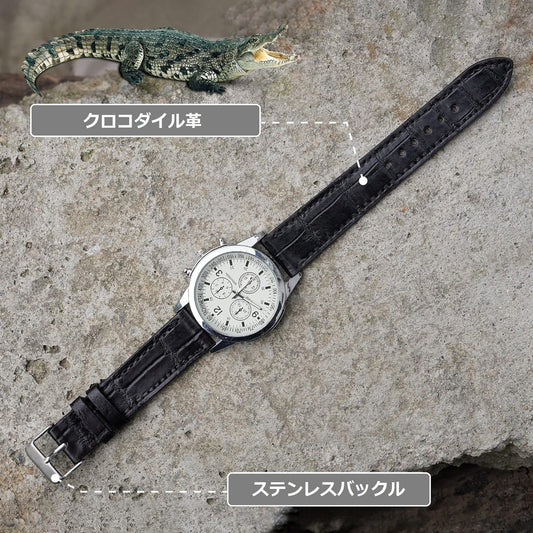 Crocodile Watch Strap Crocodile Replacement Watch Band Lizard Thin Band Ostrich Leather with Buckle Handmade Men Handmade